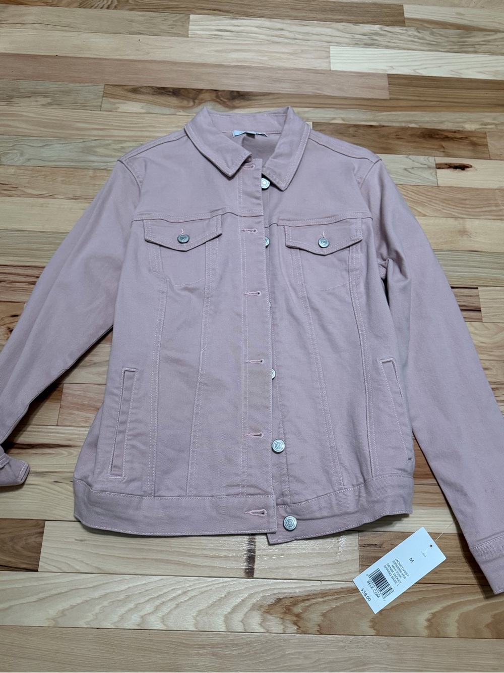 new directions Blush Pink Denim Jacket